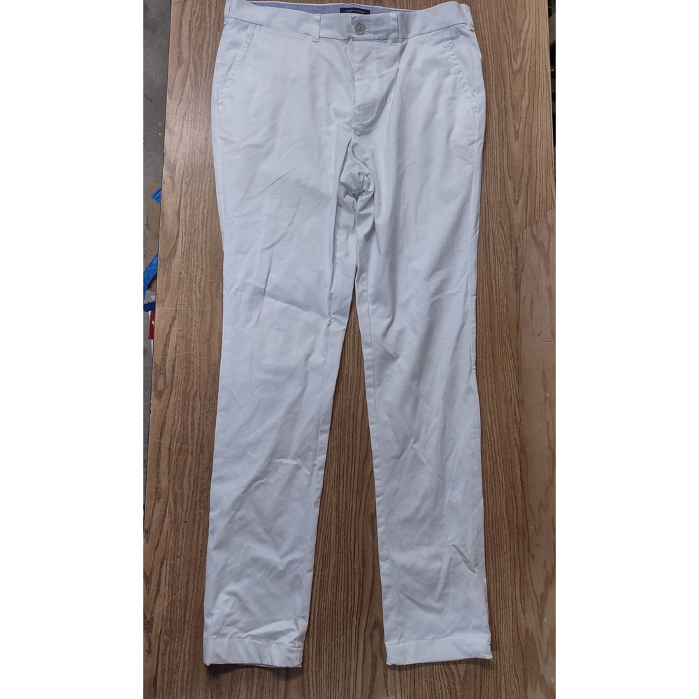 Tommy Hilfiger Mens Classic Fit Chino Pants White 38/38 Straight Leg Trousers